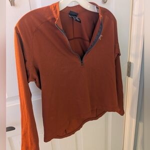 Arcteryx Burnt Orange Quarter-Zip Pullover